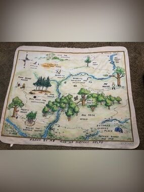 Storiarts classic pooh Sherpa blanket classic Pooh nursery throw blanket